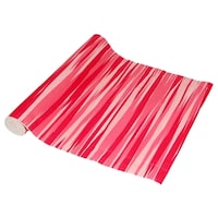 Viyakart Striped Patterned Yoga Mat, 173x61cm, Red