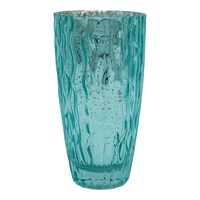 Picture of Heritage Touch Decorative Glass Flower Vase, 6.5 x 20cm, Teal