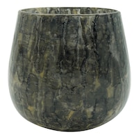 Picture of Heritage Touch Coral Reef Snake Enamel Candle Holder, Dark Grey