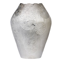 Picture of Heritage Touch Nickle Flower Vase, 10.5 x 6.5 x 10.7cm, Silver