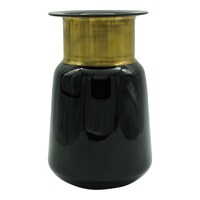 Picture of Heritage Touch Decorative Flower Vase, 16.5 x 26.5cm, Gold & Black