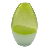 Picture of Heritage Touch Colorblock Flower Vase, 13.5 x 30cm, Green