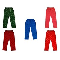Indiweaves Fashions Girls Printed Cotton Regular Fit Capri 3/4th Pants, Multicolour, Pack of 5