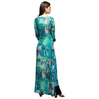 NIIBHZ Women's Printed Double Layered Dress, NIBZ0933377