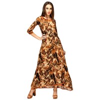 Picture of NIIBHZ Women's Printed Over Lapping Dress, NIBZ0933408, Multicolour