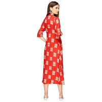 Picture of NIIBHZ Women's Printed Front Paneled Dress, NIBZ0933414, Red