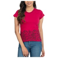 Indiweaves Fashions Women's Cotton Half Sleeves T-Shirt & Shorts, Multicolour, Set of 3