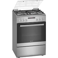 Siemens Free Standing 4 Gas Burners Gas Cooker with Fan Inside Oven, HX8P3AE50M, 60X60cm