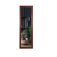 Full Length Mirror with Stand & PVC Frame, 143.5 x 43.5cm, Maroon