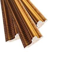 Picture of Decorative Wood Moulding Border Frame, 3m, Golden Brown - Pack of 3