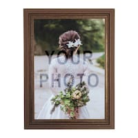 Wood Design PVC Photo Frame, A4, Brown (Photo Not Included)