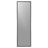 Full Length Mirror with Stand with Aluminum Frame, 153 x 53cm, Black