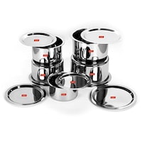 Sumeet Stainless Steel Cookware Set with Lid, 5 Pcs