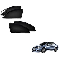 Picture of Kozdiko Car Sunshades with Magnetic Zipper for Maruti Suzuki SX4, KZDO393363, 4Packs, Black