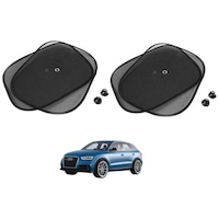 Picture of Kozdiko Chipokoo Car Window Side Sunshade Curtains for Audi Q3, 4Sets, Black
