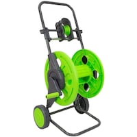 Picture of Hylan Portable 2-Wheel Watering Hose Reel Cart with Hose Guide, Green