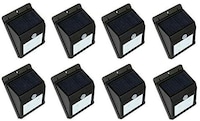 Solar Night Sensor Motion Light, One Set Of 8 Pcs