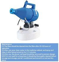 Electric Fogger Sprayer Portable Disinfection Machine, 1200W, 4.5L, Blue