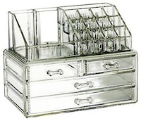 Cosmetic Organizer Makeup Drawers Acrylic Clear Cabinet