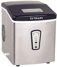 Crownline Stainless Steel Ice Maker, Silver [Mzb-12E]