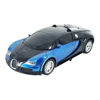 2.4 GHz RC Car to Robot Transformer Toy, MT700, Blue & Black