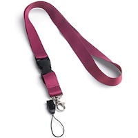 20Mm Maroon Polyester Lanyard X 12 Pieces