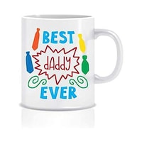 Picture of Best Dad Ceramic Sublimation Fully Customized Coffee Mug, 325ml