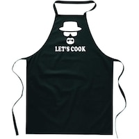 Kitchen Apron Cotton Material, With Quote "Let's Cook"