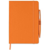 Orange Colour A5 Note Book With Pen