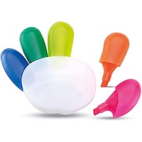 Picture of Pack Of 5 Pieces Hand Shaped Highlighter Pens