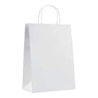 White Kraft Paper Bag, Pack of 12pcs