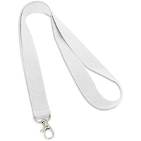 20Mm White Polyester Lanyard X 12 Pieces