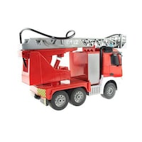 RC Fire Truck Wagon Toy for Kids, E527, Red & Silver