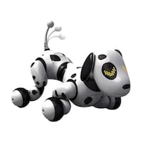 Remote Controlled Intelligent Zoomer Dog, MT900, White & Black