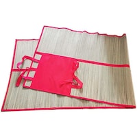 Straw And Non Woven Foldable Beach Mat