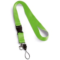 20Mm Green Polyester Lanyard X 12 Pieces
