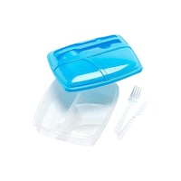 Airtight Pp Box With 3 Compartments Bento Lunch Box