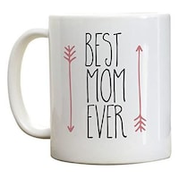 Picture of Best Mom Ever Pink Arrow Ceramic Coffee Mug, 325ml