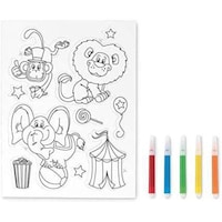 Picture of Colouring Magnetic Sticker With 5 Markers