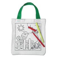 Picture of Cotton Tote Bag With 5 Colouring Pens
