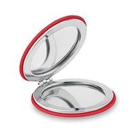 Double Magnetic Mirror In Round Shape With Pu Cover