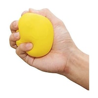 PU Anti-Stress Balls, Pack Of 100Pcs, 7Cm - Yellow 
