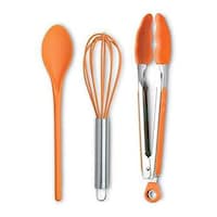 Set Of 3 Silicone And Stainless Steel Kitchen Tools