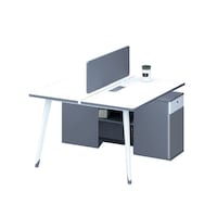 Picture of Neo Front 2-Seater Office Workstation, Grey