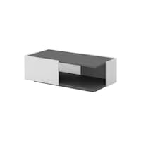 Neo Front Rectangular Center Table, Grey & White
