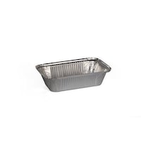 Picture of Rectangular Aluminium Foil Container Base, Silver - Pack of 900