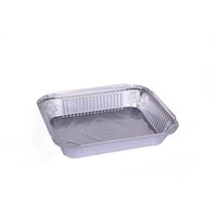 Picture of Rectangular Aluminium Foil Container Base, Silver - Pack of 400