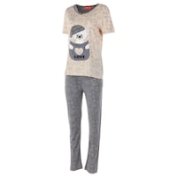 Picture of Joanna Printed Bear Short Sleeves Ladies Pajama Set of 12 Pcs, Assorted Color & Size