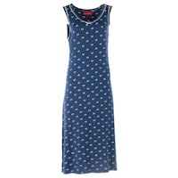 Picture of Joanna Printed Sleeveless Ladies Midi Night Dress Set of 12 Pcs, Assorted Color & Size