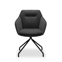 Picture of Neo Front Leather Executive Meeting Chair, Black
